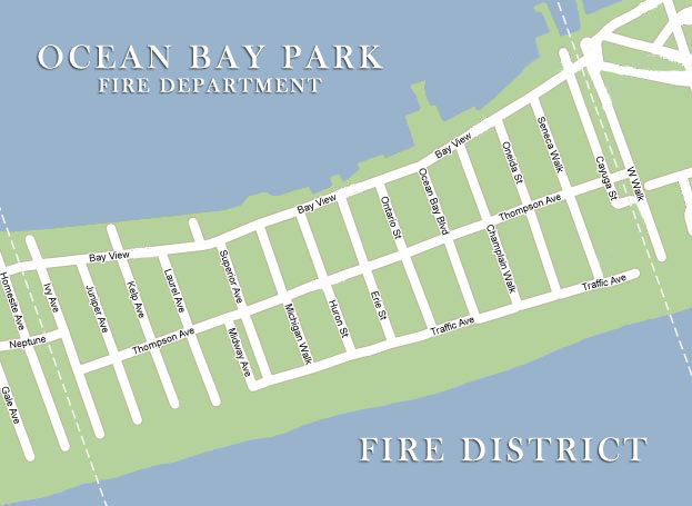 Ocean Bay Park Fire Department Map